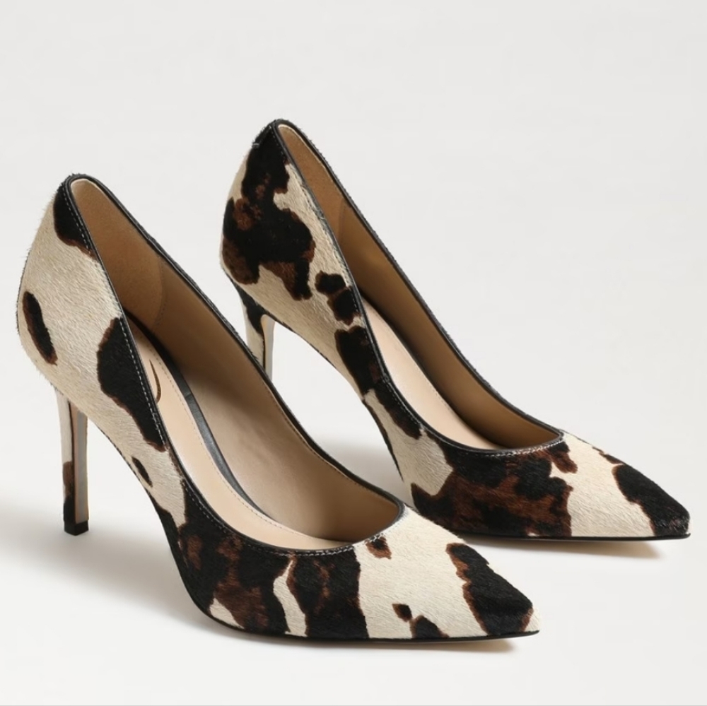 Sam Edelman Cow Print High Heels